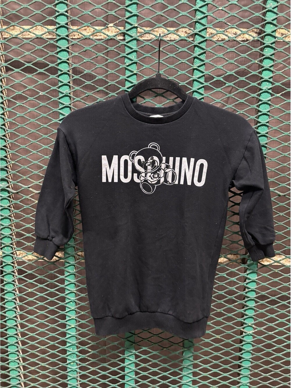 Moschino Kids Size 5 Years Toy Bear Sweatshirt  Shirt 100% Authentic Designer